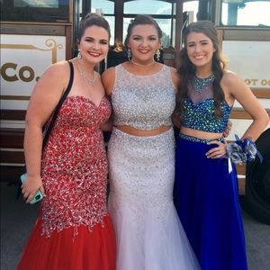 White two piece Prom Dress!!!